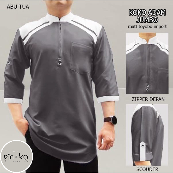 PIK - Koko Kurta Adam M, L, XL, XXL/ Koko Pria/ Baju Muslim Pria/ Model Terbaru 2023