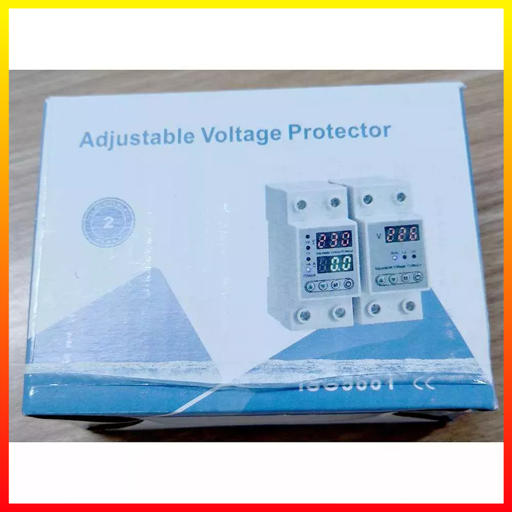 MCB Pelindung Batas Arus Digital Tegangan Relay Pelindung VA Din Rail Over Under Voltage Protection 220V 40A BEVAV -7RHXN0WH