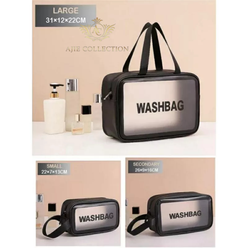 Washbag Tas Kosmetik Waterproof Anti Air - Travel Bag - Tas Kosmetik - Pouch kosmetik - Washbag - Tas Peralatan mandi