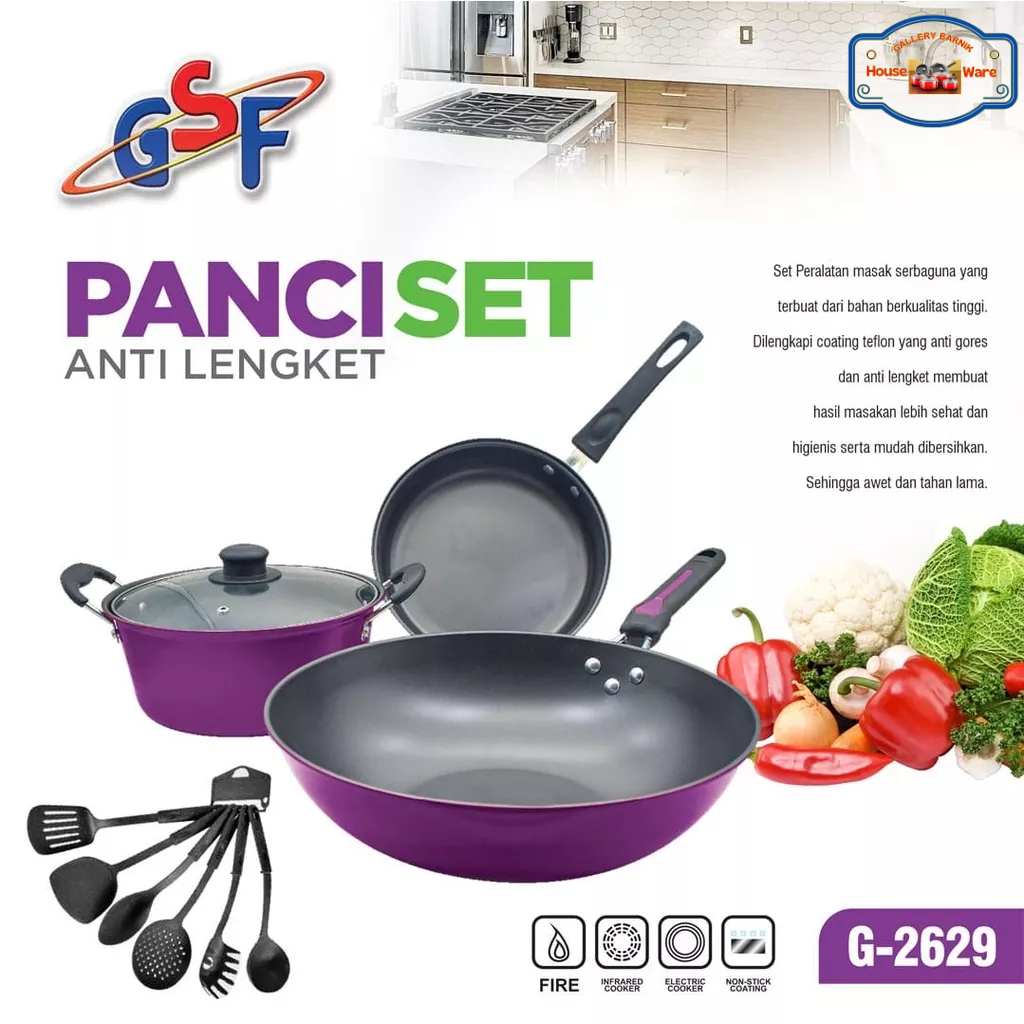 PANCI SET WARNA TEFLON GSF 2629