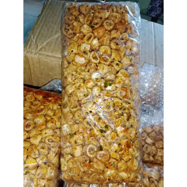 

keripik sotong pedas daun jeruk 500g/250g