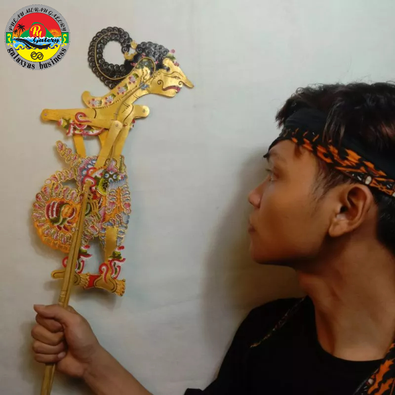 Jual Kerajinan Wayang Kulit Sapi Asli Nakula Sadewa Kualitas Standar