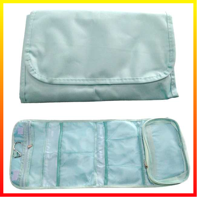 Tas Kosmetik Versi Korea Multifungsi Portabel Gantung Lipat Travel Perlengkapan Mandi Tahan Air Kapasitas Besar Oxford Ritsleting Miyahouse - OMHAMPTC