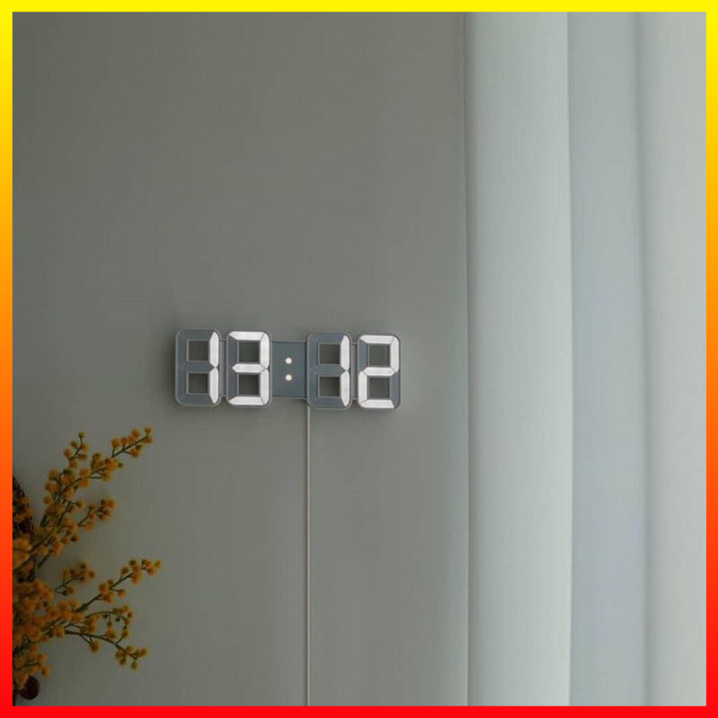 Jam Dinding Meja Alarm Desain Modern LED Digital Clock Tenaga USB W&amp;G - 7CHZ5SBQ