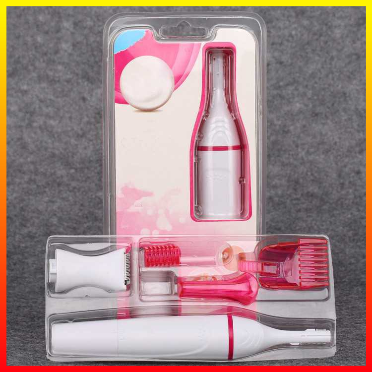 Trimmer Shaver Elektrik Portable Alat Pencukur Bulu Hidung Ketiak Lengan Wajah Kemaluan Tubuh 5in1 - OMHRDKWH