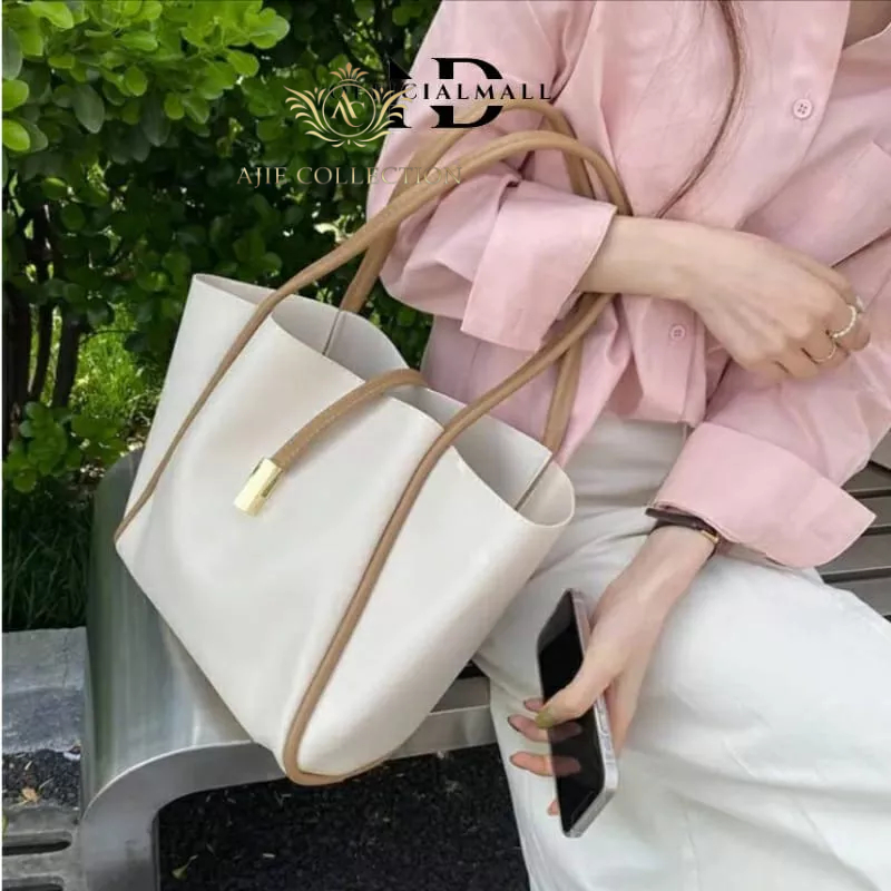 Tote Bag Wanita THITANIA ( Tanpa twilly/syal/pita) - Tas Wanita Korea - Tote Bag korea - Tas Bahu Wanita - Tas wanita -  Fashion Korea