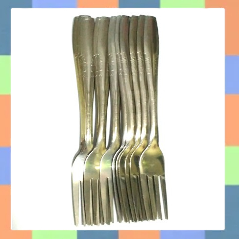 Garpu Makan Motif Ukir Stainless Steel