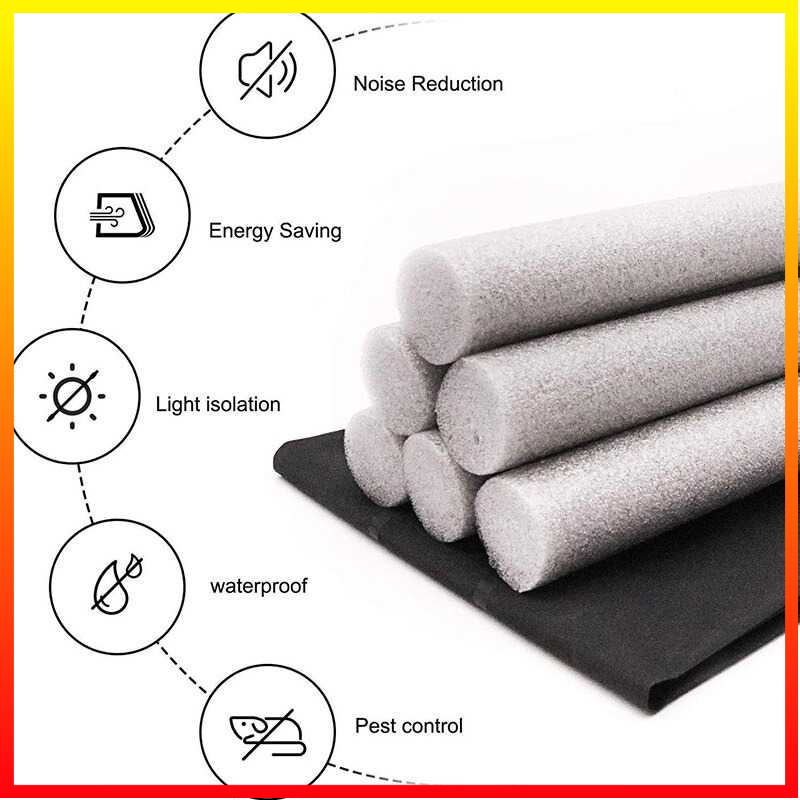 Lis Segel Strip Penghalang Debu Serangga Bawah Seal Bawah Pintu Jendela Kaca Tahan Air Angin Kedap Suara 93 cm MENGLAIQI - 7RHXKTBK