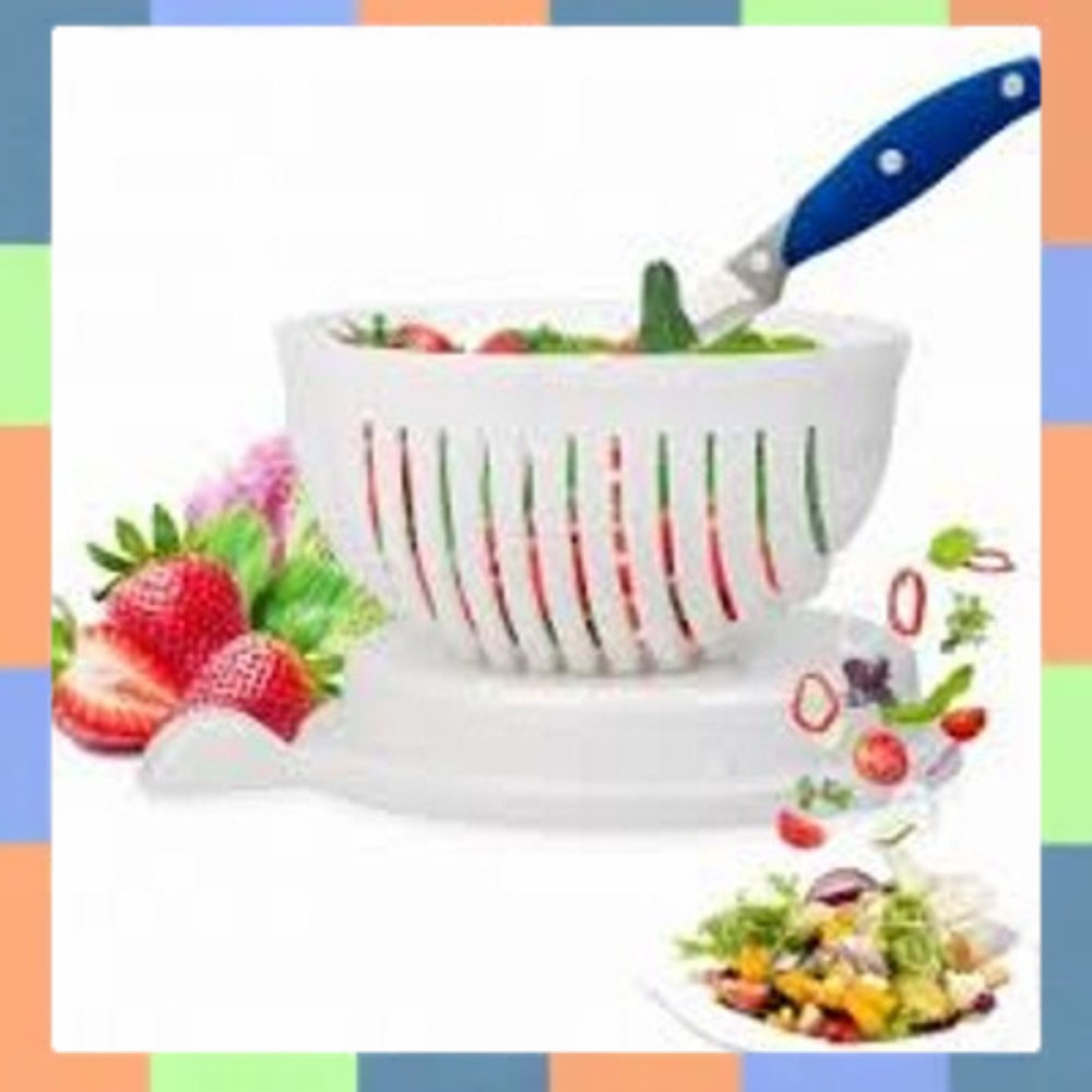 Salad Cutter Bowl - Mangkuk Alat Pemotong Sayuran Pembuat Salad