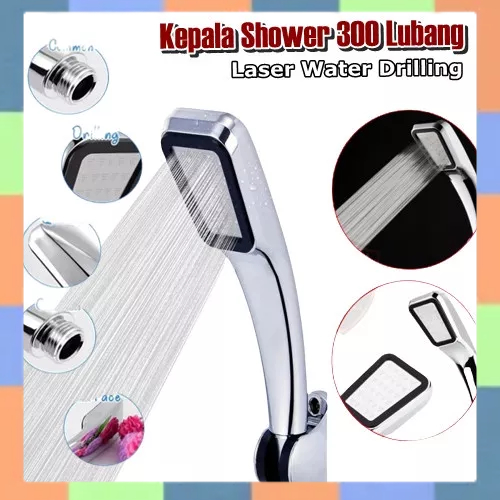 Kepala Shower Mandi 300 Lubang Tekanan Tinggi Aerator Head Shower