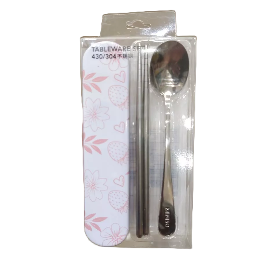 MINISO Cutlery Set FUN SERIES Stainless Steel Sendok Sumbit