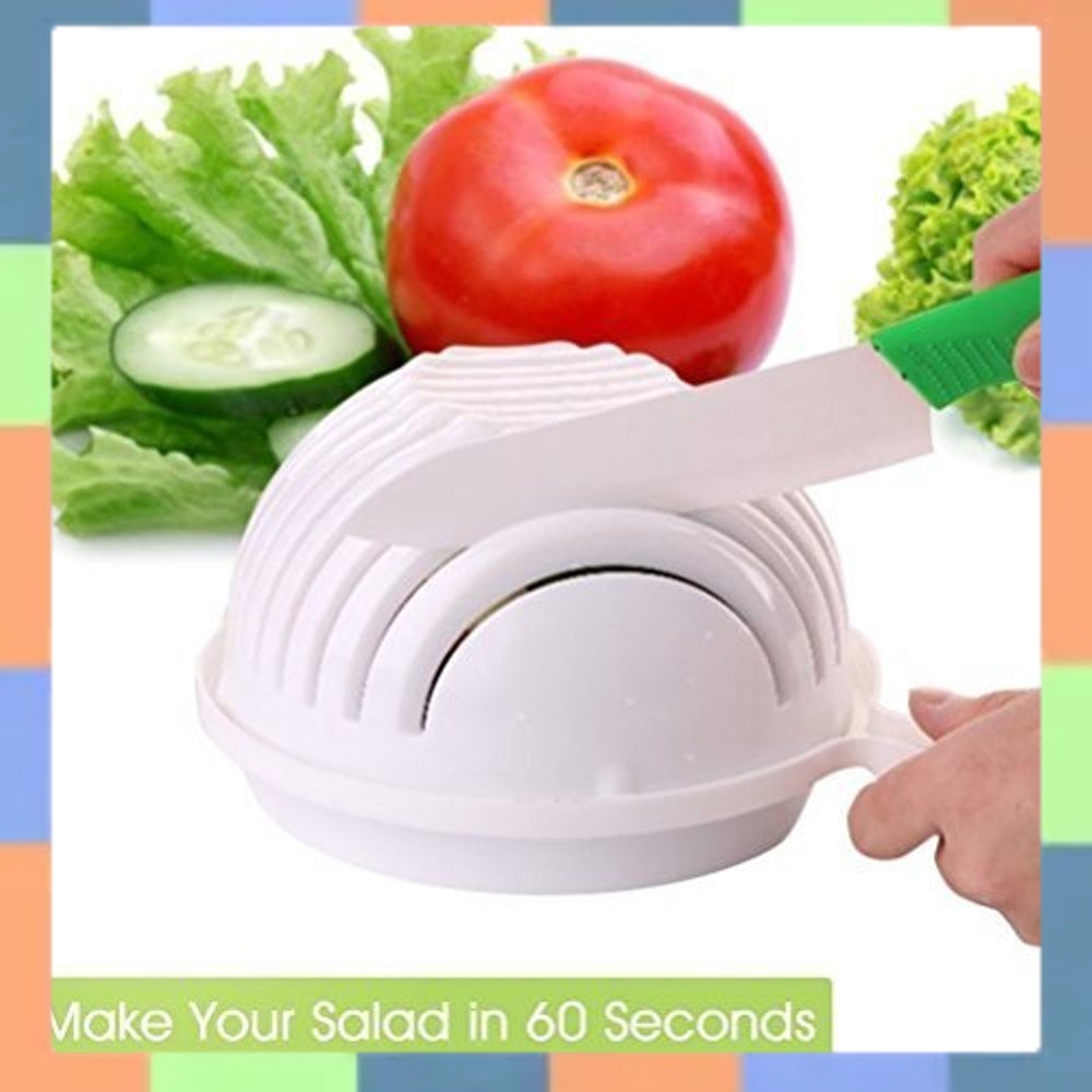 Salad Cutter Bowl - Mangkuk Alat Pemotong Sayuran Pembuat Salad