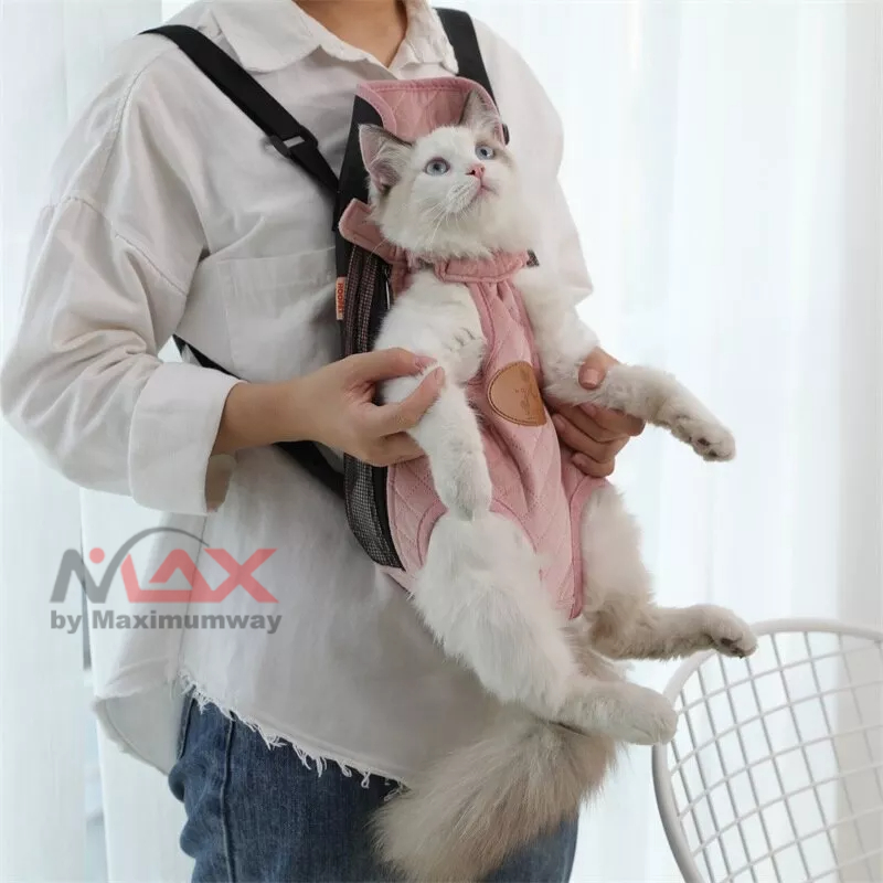 Tas Gendong ransel kucing dan anjing nyaman tidak panas untuk travel jalan jalan Bawa Kucing Anjing Hoopet Tas Ransel Backpack Hewan Anjing Kucing Pet Carrier Cat Bag Portable Cat Strap for Going out Chest Bag Dog Carrying Back Cat Pocket Cat Walking Bag