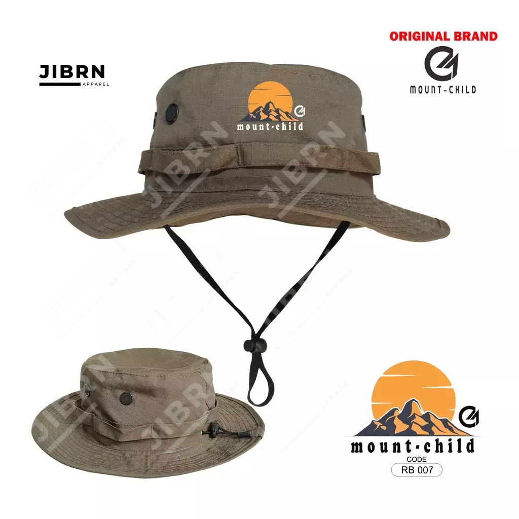 Mountchild Topi Rimba Dewasa Sunset Kuning Premium Pria Wanita