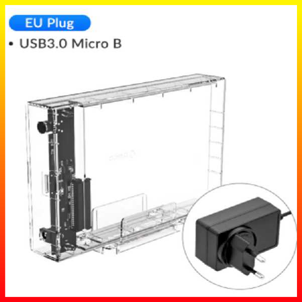 Hard Drive Enclosure 2.5 inch USB 3.1 With EU Adapter Orico - RIHC4ITP