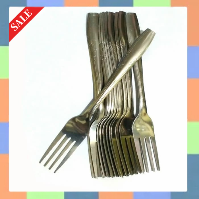 Garpu Makan Motif Ukir Stainless Steel