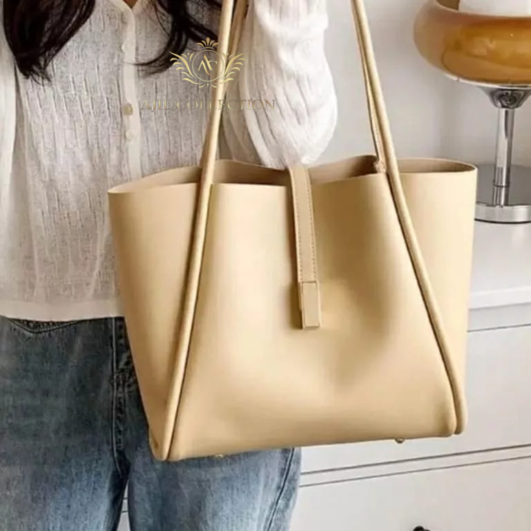 Tote Bag Wanita THITANIA ( Tanpa twilly/syal/pita) - Tas Wanita Korea - Tote Bag korea - Tas Bahu Wanita - Tas wanita -  Fashion Korea