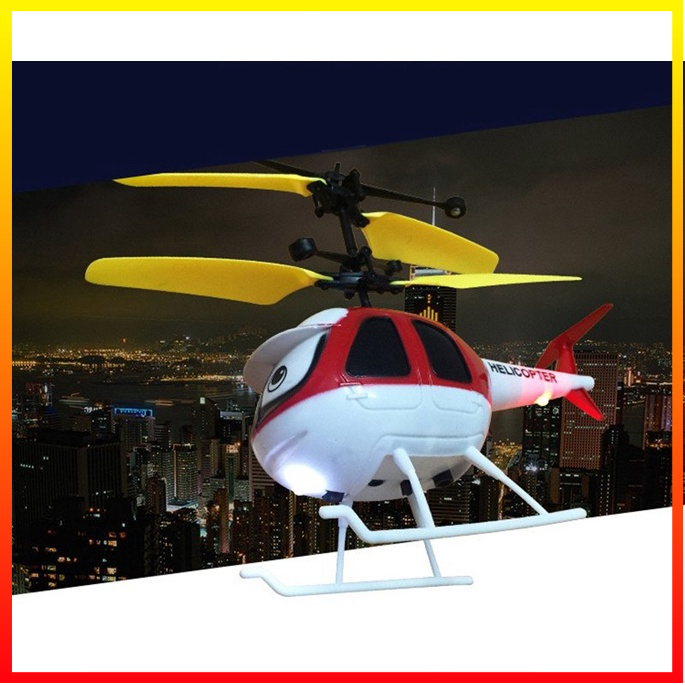 Mainan Helikopter Anak - Anak Lampu LED dengan Kontrol Sensor - OMTHIQBL