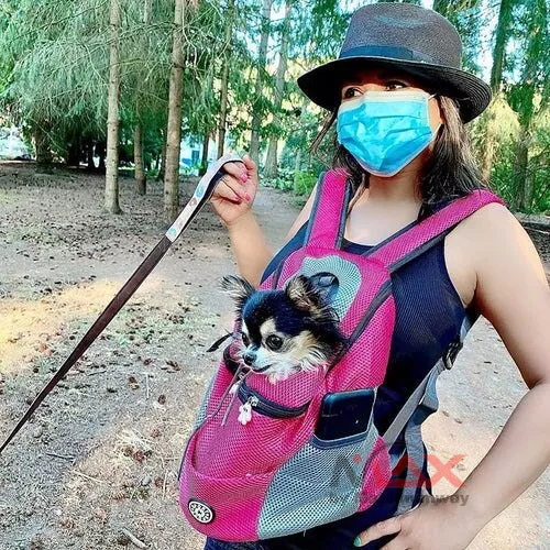 Tas Gendong Anjing kucing max 3kg jalan travel nyaman tidak panas ransel belakang depan traveling bisa untuk Kucing dewasa Anjing Hoopet Tas Ransel Backpack Hewan Anjing Kucing Pet Carrier Ransel Perjalanan Portabel Bahu Hewan Peliharaan Kucing Anjing