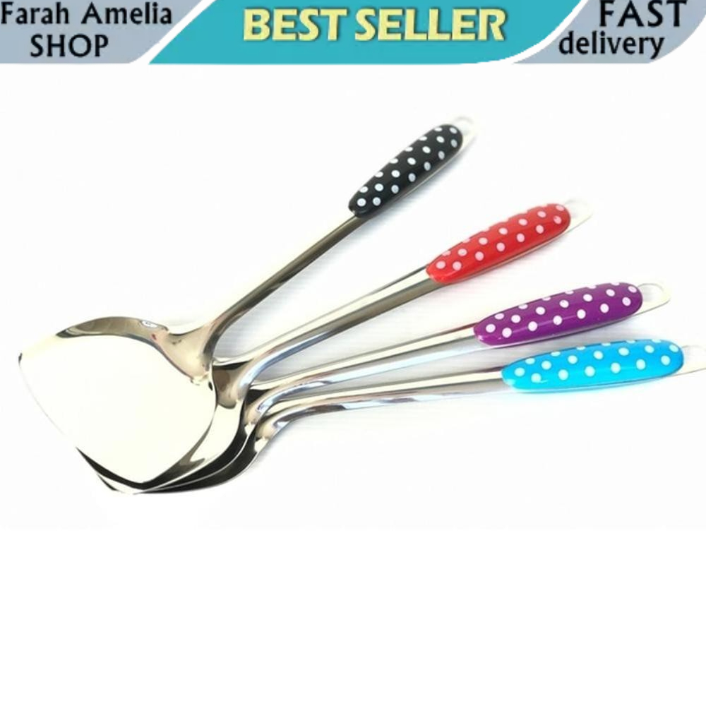 Spatula Stainless Steel Motif Polkadot