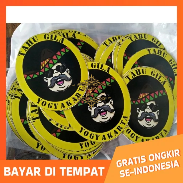 

Ukuran 3x3 cm Label Stiker Kromo Cetak + Cutting