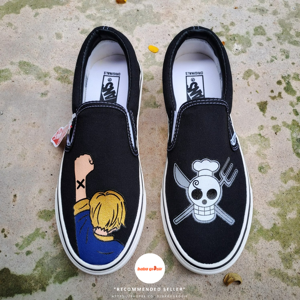 PROMO Sepatu Vans Slip On One Piece, Upper Kanvas, Sol Waffle DT Anti Slip, Premium Import Quality Tag Made in China