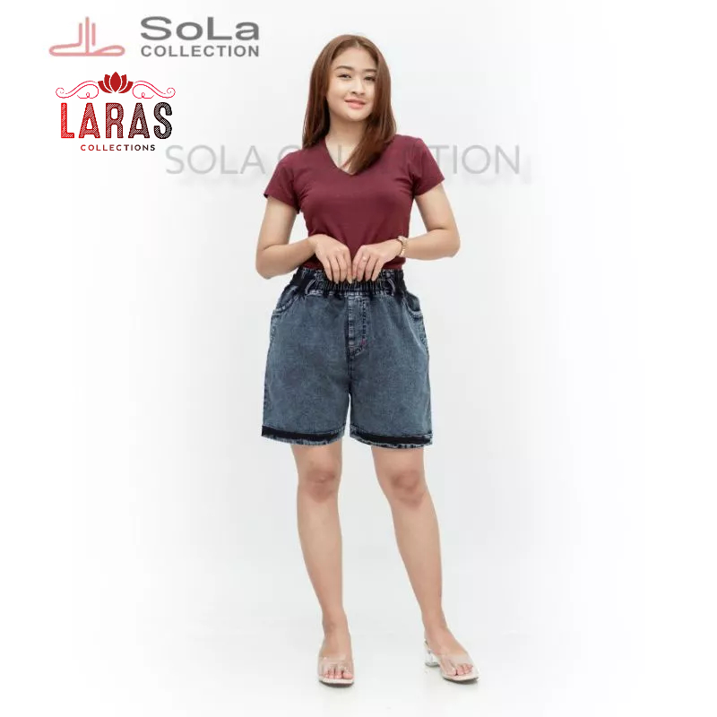 Laras - Celana Hotpants Pendek Saku Polos