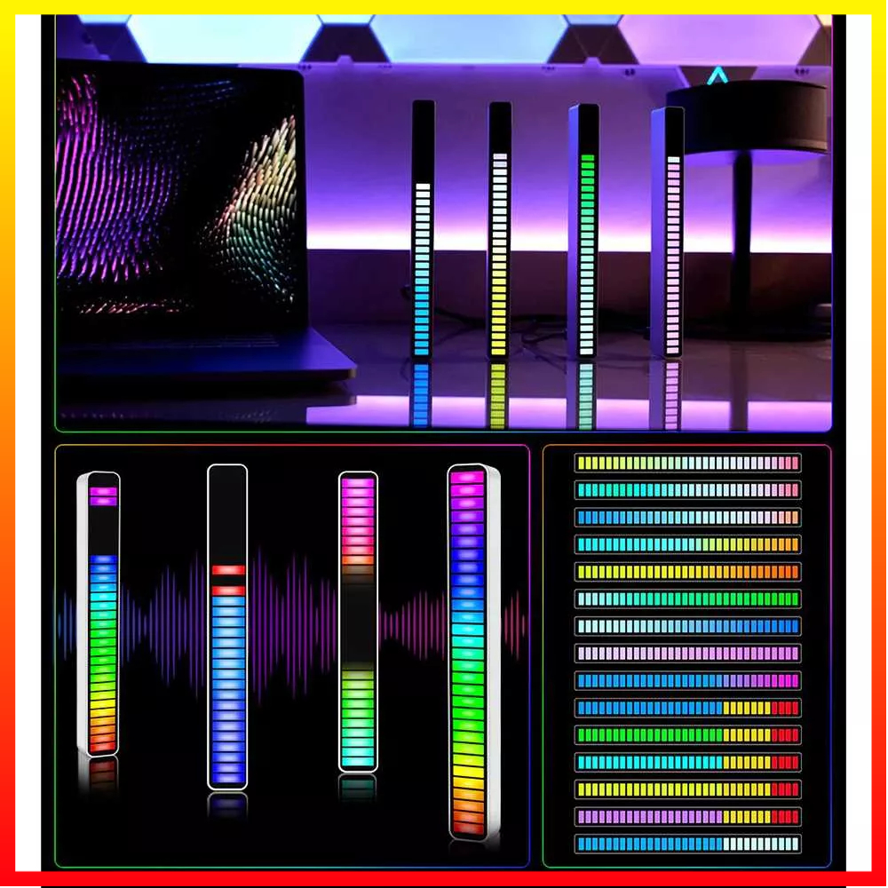 Lampu Hias LED RGB Komputer Desktop Mobil Bluetooth Aplikasi Smartphone Bar Strip Music Sound Control Light Rechargeable FUNY - 7CLL3ASV