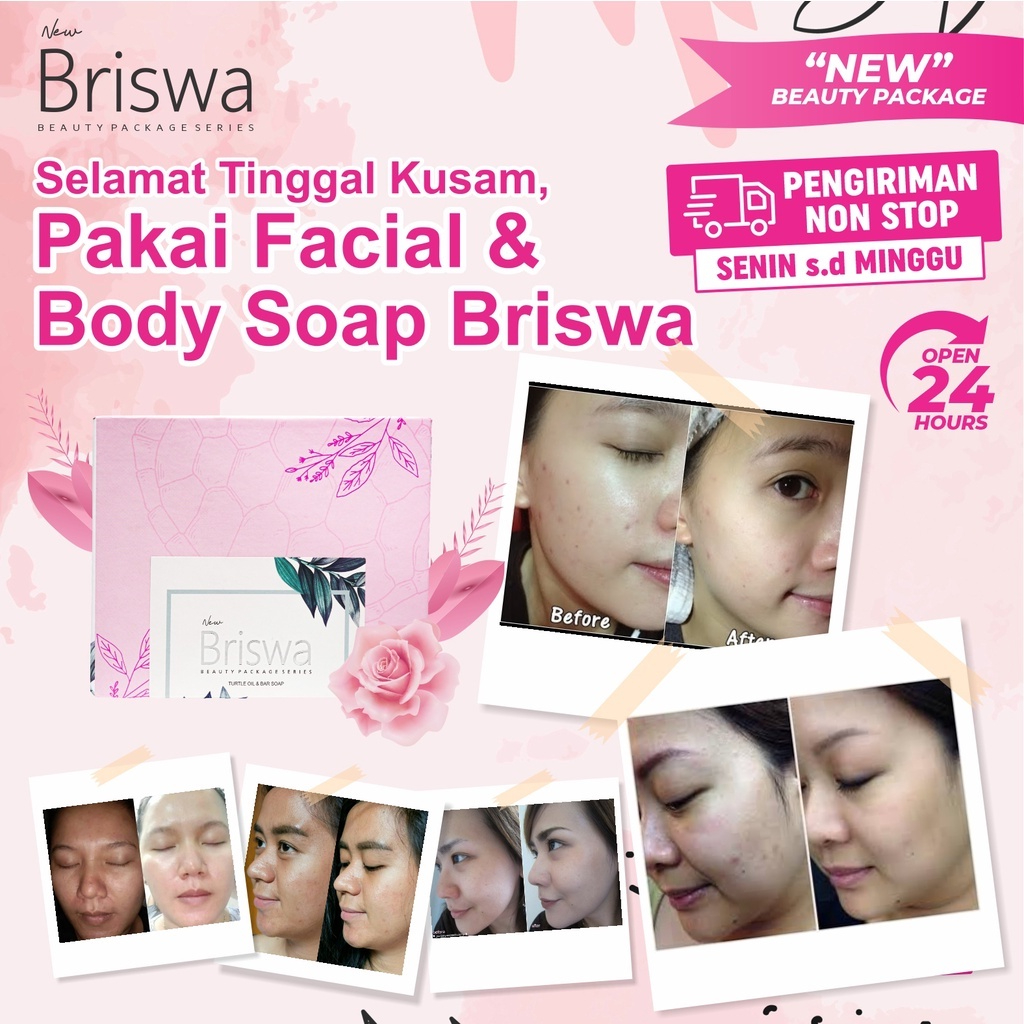 New Briswa - Pembesar Pengencang Payudara Beauty Package Minyak Bulus Murni Breast Mask Penghilang Flek Hitam Bekas Jerawat Love Aset Wanita Bulat Alami Ampuh Permanen Obat Dada Kendur