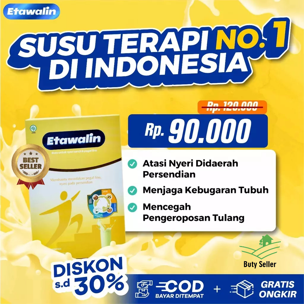 

Etawalin – Susu Kambing Etawa Tingkatkan Kepadatan & Kesehatan Tulang Sendi Susu Anti Asam Urat Rematik Reumatik Nyeri Sendi 200gr butyseller
