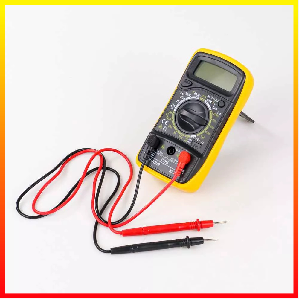 Multitester Mini Digital Multimeter AC/DC Voltage Tester Case Karet Akurat dan Detail Hemat Baterai Junejour - XL830L - 7ROT4VBK