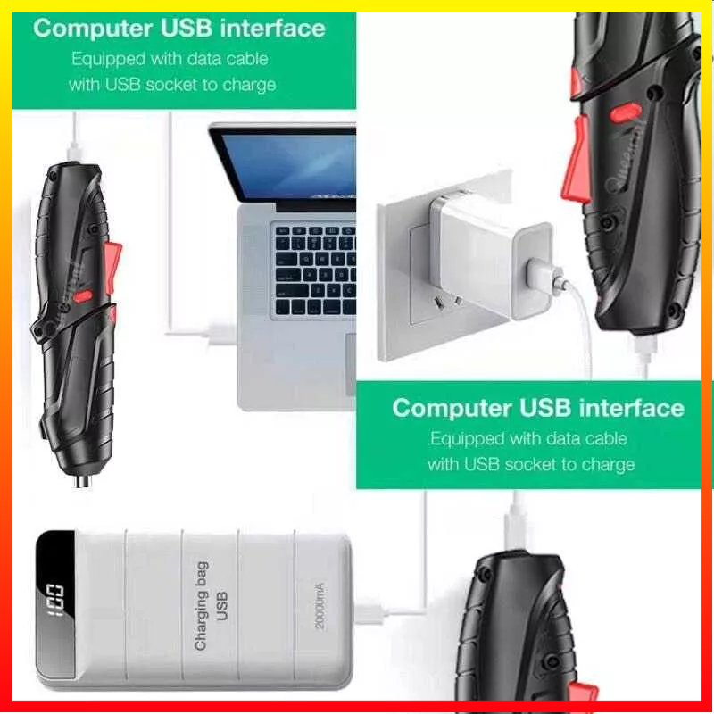 Obeng / Bor Listrik Tanpa Kabel Cordless Screwdriver Baterai 1800 mAh Liangdi - 7ROTKOBK