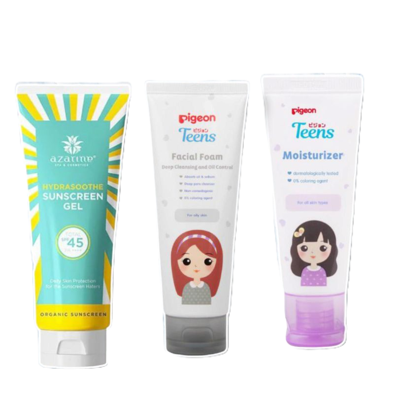 Paket Pemutih Wajah Basic Skincare Remaja Anak Perempuan Lengkap Bpom