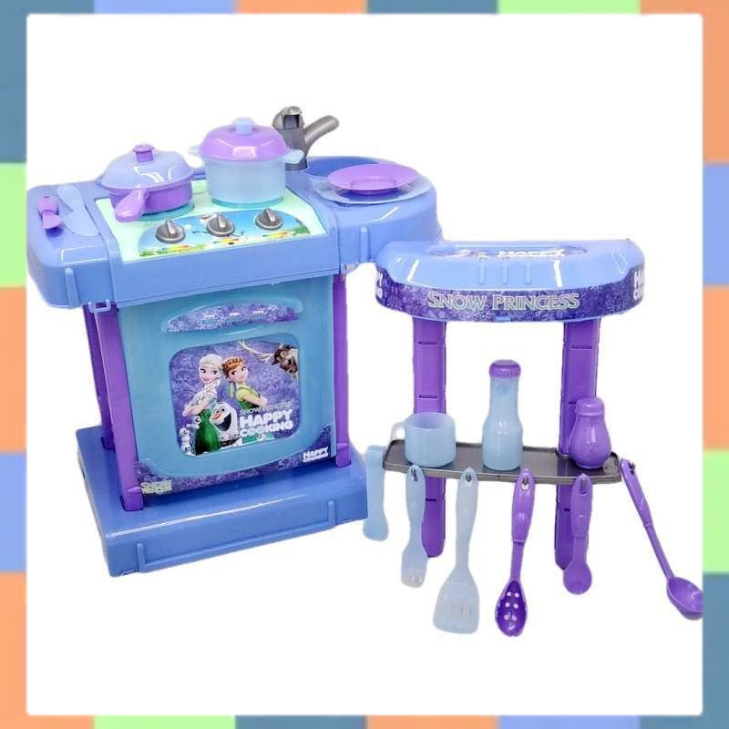 Mainan Kitchen Play Set Frozen Mainan Masak Masakan Dapur Anak