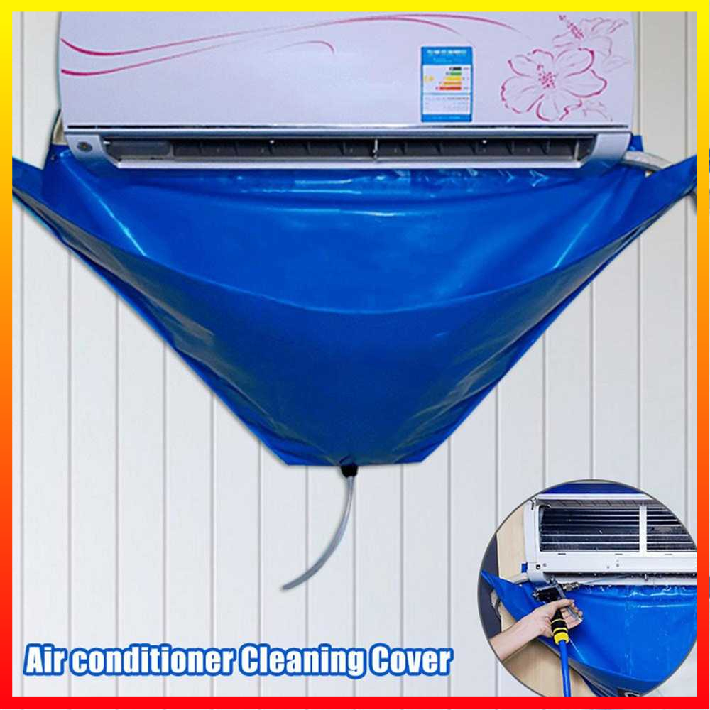 Set Plastik Selang Lap Scraper Kecil Sikat Cuci AC Air Conditioner Cleaning Cover Waterproof Gdktg - 7CHX22BL