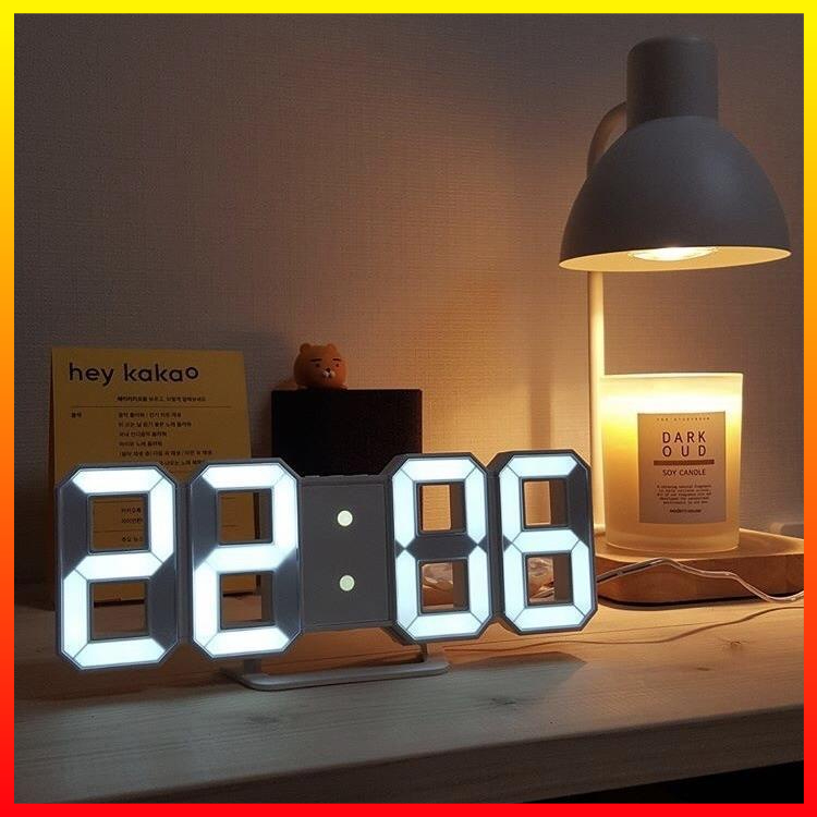 Jam Dinding Meja Alarm Desain Modern LED Digital Clock Tenaga USB W&amp;G - 7CHZ5SBQ