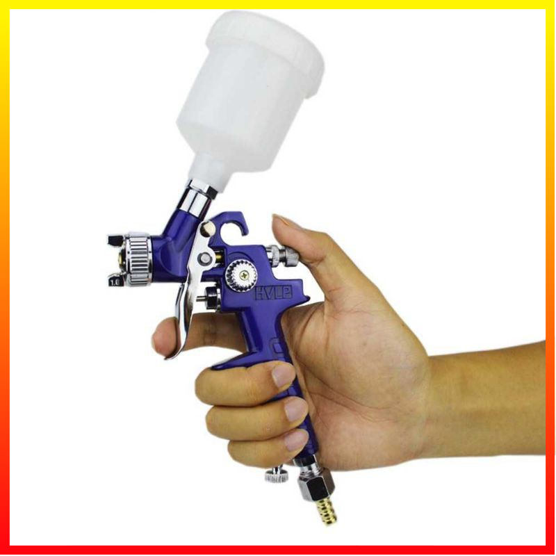 Pistol Cat Semprot Minyak Pelapis Mobil Furniture Perabot Professional Spray Gun Nozzle HVLP Airbrush Cup 100 ml Cat Mobil Motor Taffware - 4SHZ01BL