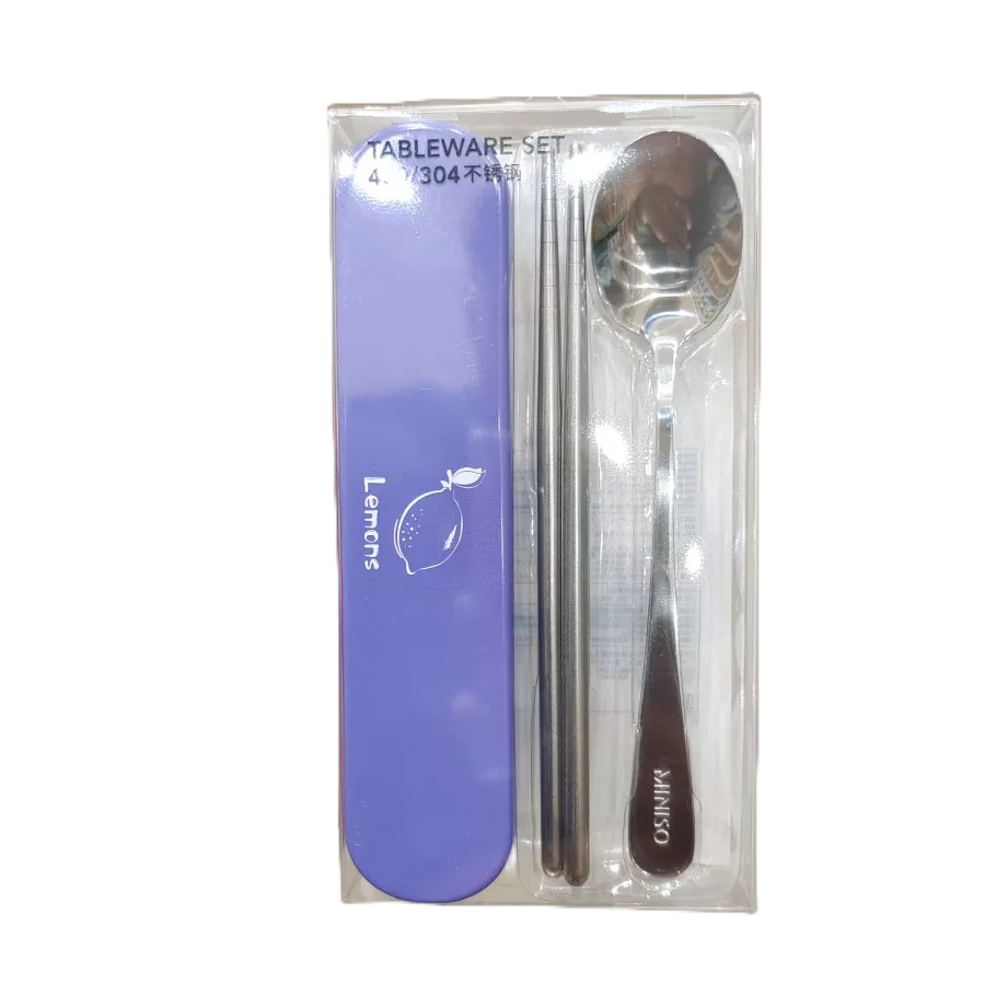 MINISO Cutlery Set FUN SERIES Stainless Steel Sendok Sumbit