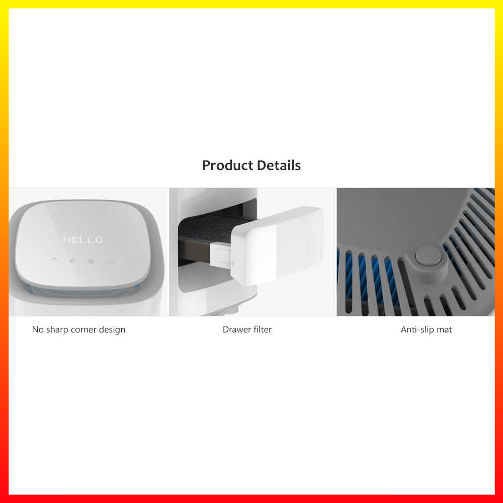 Alat Penjernih Pembersih Udara Air Purifier Smart LED Odor Petoneer - XOHZ4MWH