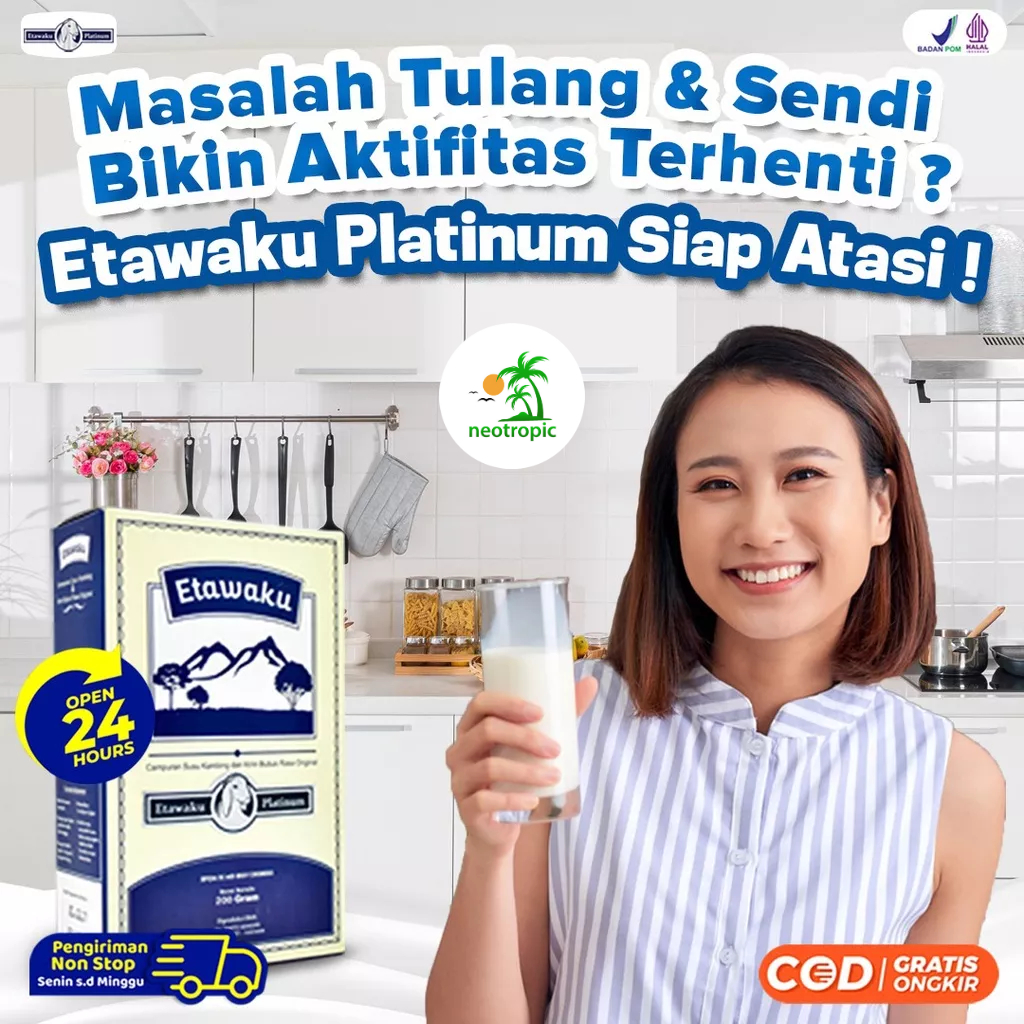 

Etawaku Platinum || Susu Kambing Segar Etawa Provit Bubuk Krimer Nabati Atasi Masalah Pernafasan Asma Bronkitis Sesek Napas Sesak Nafas Nyeri Sendi & Tulang Bantu Tingkatkan Imun Tubuh 100% Susu Kambing Etawa Murni