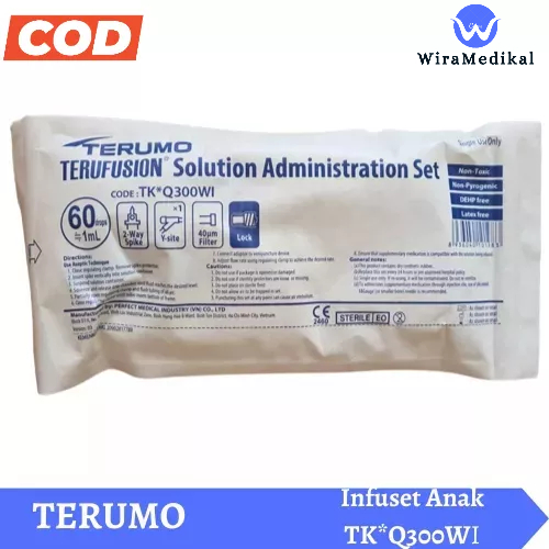 Infuset Dewasa dan Anak Terumo / Disposable Infusion Set Terumo  / Infusion Set Terumo Anak dan Dewasa