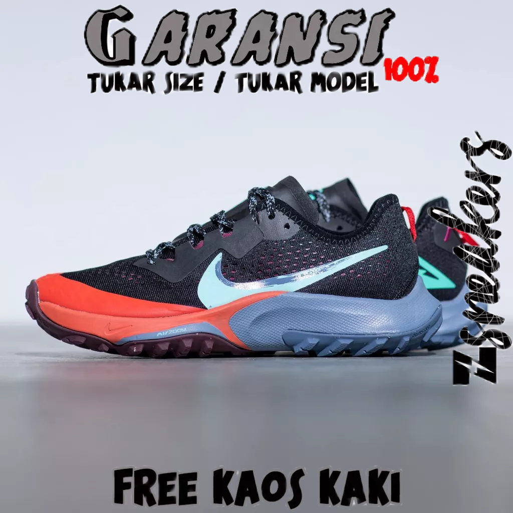 NIKE ZOOM TERRA KIGER 7 TRAIL BLACK RED TOSCA ┃ORIGINAL 100%┃ SEPATU NIKE ZOOM TERRA KIGER 7 TRAIL ┃