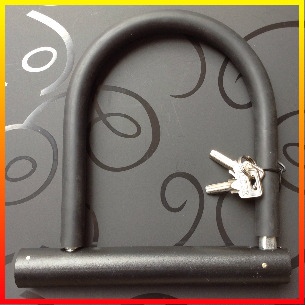 Kunci Gembok U-Lock Sepeda Motor Anti Maling Bahan Besi Bike Lock WEIXING - 7RSE4TBK