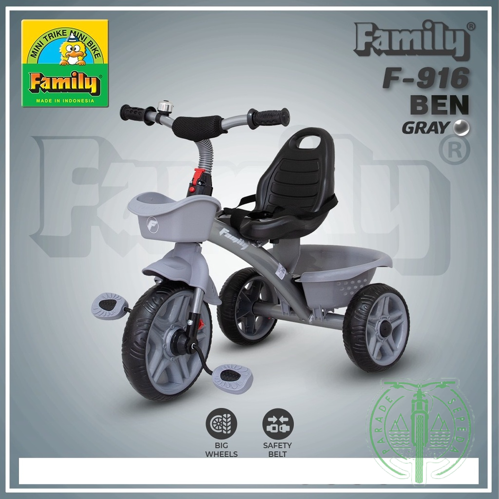 Sepeda Anak Roda 3 Tricycle Family 916 Ben