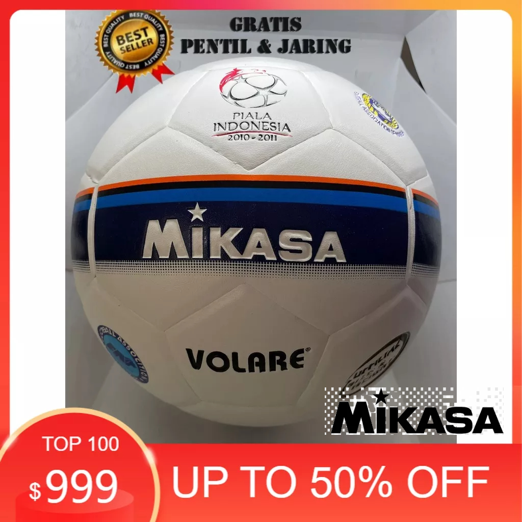 MIKASA bola sepak mikasa VOLARE ORIGINAL bola sepak size 5 (press)