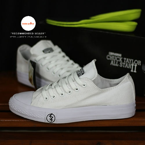 PROMO Sepatu Converse CT Flash Putih Full White, Upper Kanvas, Cup Insole, Tapak Rubber, Premium Import Quality Tag Made in Vietnam