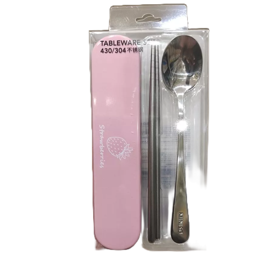 MINISO Cutlery Set FUN SERIES Stainless Steel Sendok Sumbit