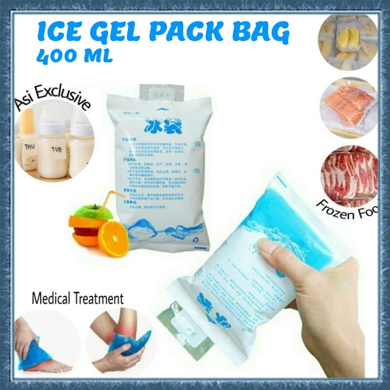 ICE GEL PACK 400ML ICE GEL COOLER BAG UNTUK FROZEN FOOD