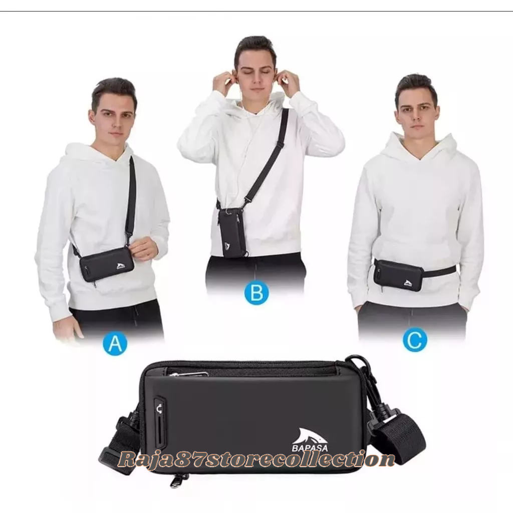 Tas Selempang Pria Bapasa Bag - Sling Phone  - Tas Waterproof Dompet - SlingBag Pouch Pria Wanita - 