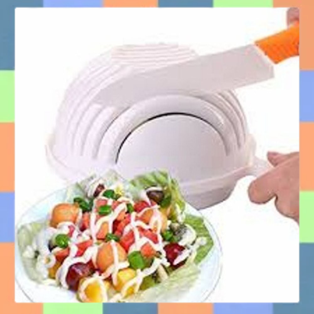 Salad Cutter Bowl - Mangkuk Alat Pemotong Sayuran Pembuat Salad